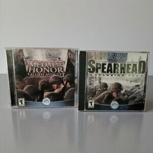 Medal of Honor Allied Assault 2 CD & Spearhead Expansion Pack 1CD for PC 2002